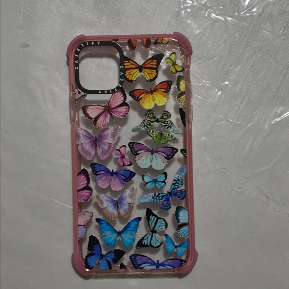 Casetify pink butterfly case IPhone 11 Pro Max